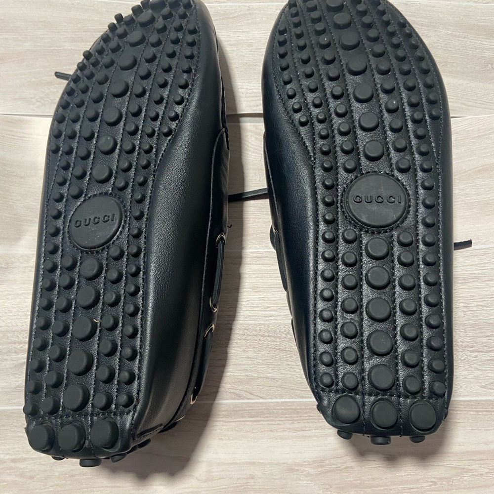 Authentic Gucci Black Leather Men Loafers - Picture 8 of 14